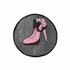 Retro Pin-Up Oval Tufted Rug